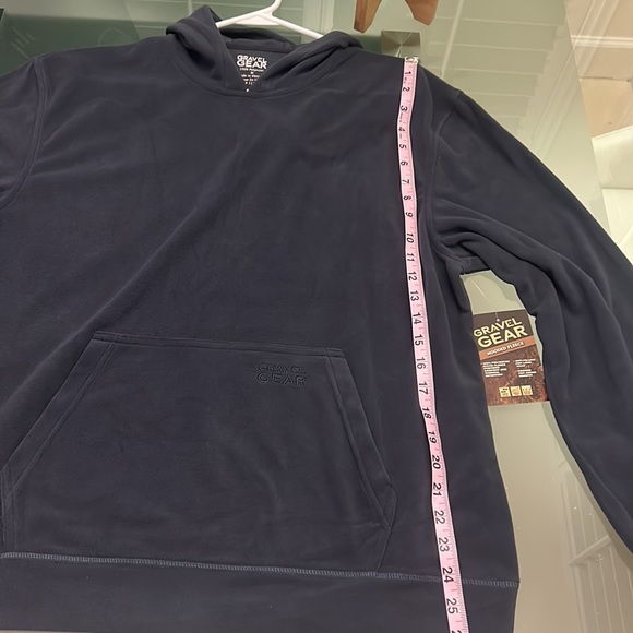 GRAVEL GEAR MOISTURE WICKING FLEECE PULLOVER HOODIE M NWT TITANIUM GRAY NEW - Picture 8 of 14